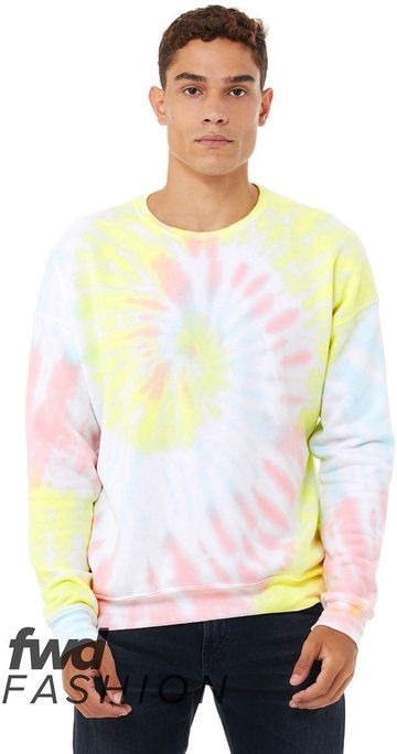 Bella + Canvas FWD Fashion Unisex Tie-Dye Pullover Sweatshirt